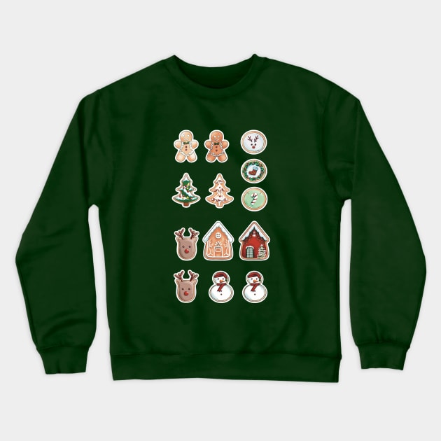 Christmas Cookie Crewneck Sweatshirt by KirmiziKoi